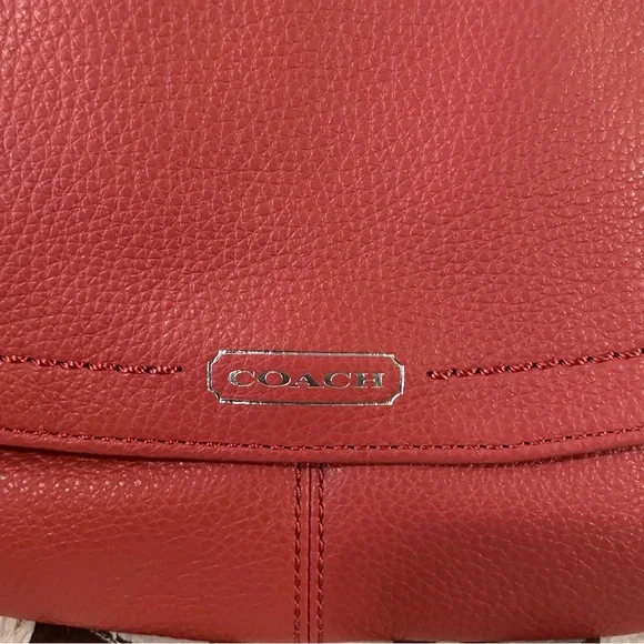 Coach Park Leather Large Flap Wristlet Semi Shoulder Bag - Picture 3 of 10